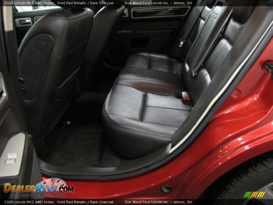2008 Lincoln MKZ AWD Sedan Vivid Red Metallic / Dark Charcoal Photo #7