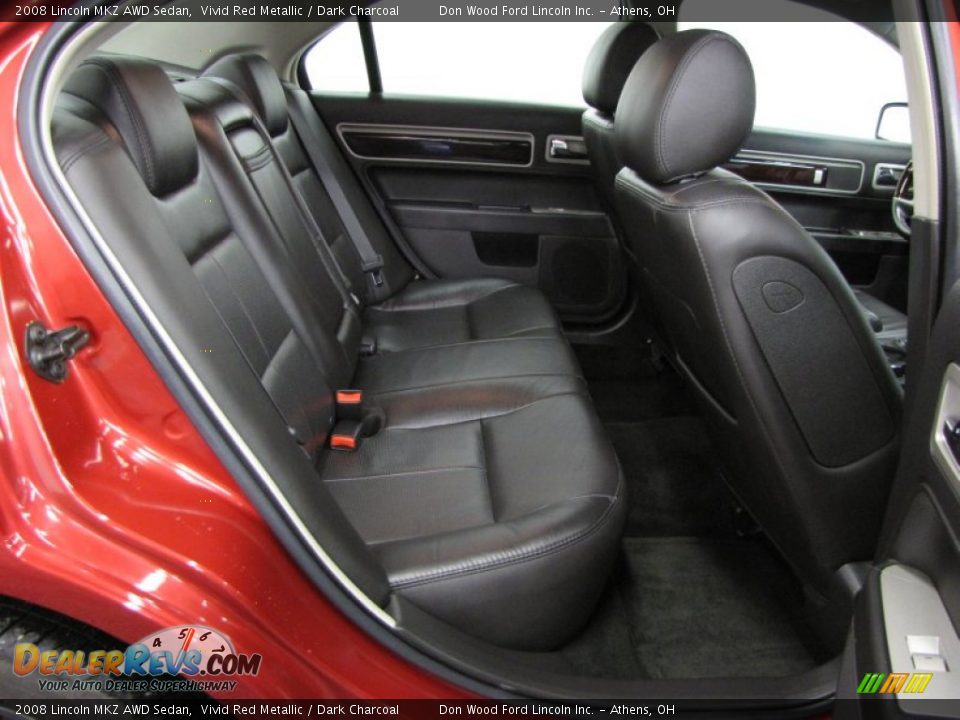 2008 Lincoln MKZ AWD Sedan Vivid Red Metallic / Dark Charcoal Photo #8