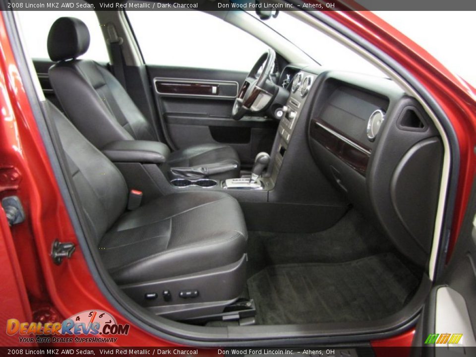 2008 Lincoln MKZ AWD Sedan Vivid Red Metallic / Dark Charcoal Photo #9