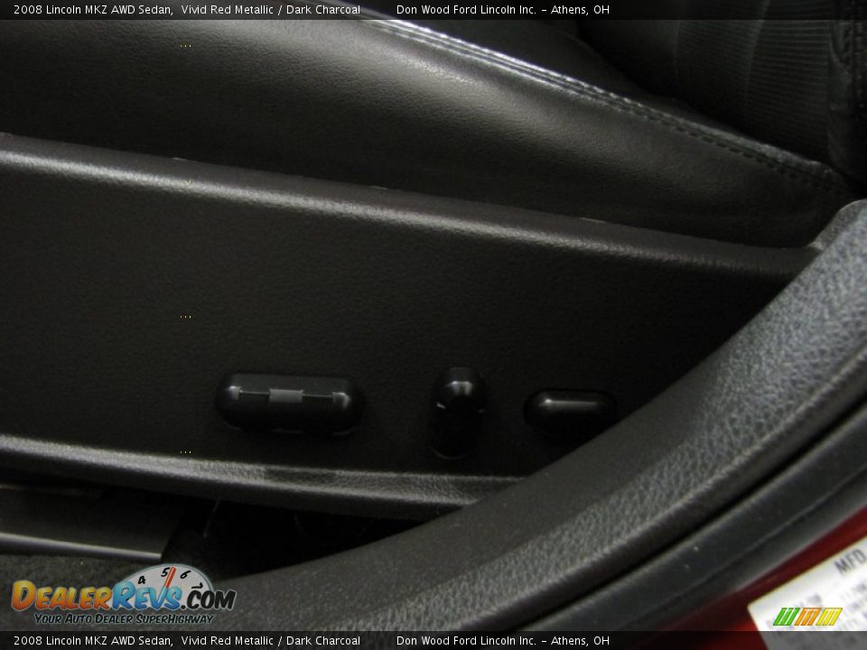 2008 Lincoln MKZ AWD Sedan Vivid Red Metallic / Dark Charcoal Photo #10