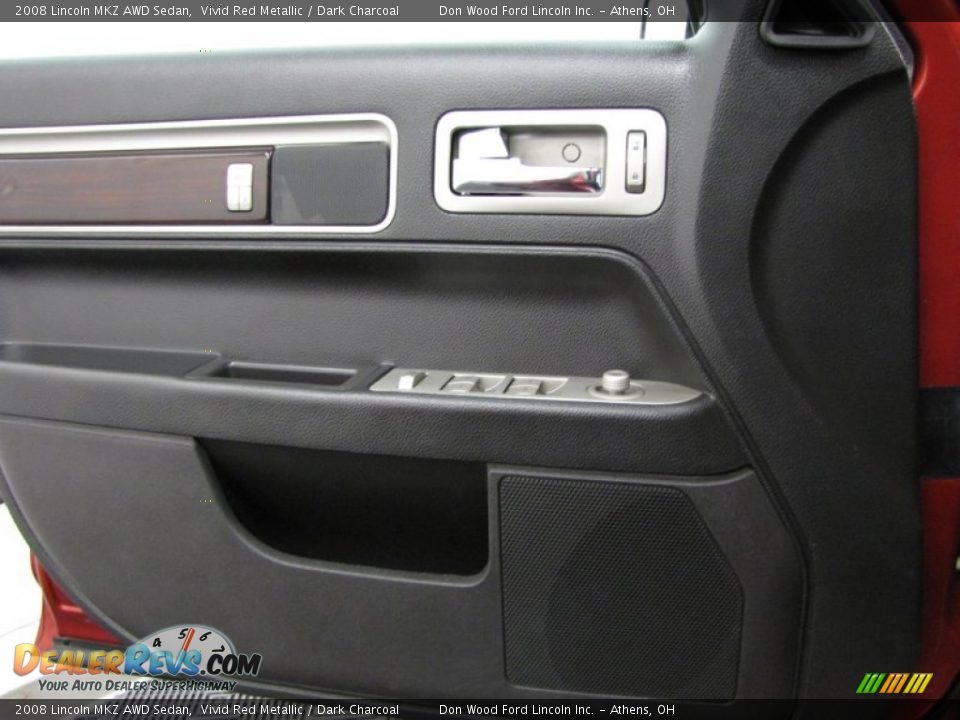 2008 Lincoln MKZ AWD Sedan Vivid Red Metallic / Dark Charcoal Photo #11