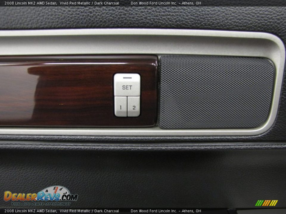 2008 Lincoln MKZ AWD Sedan Vivid Red Metallic / Dark Charcoal Photo #13