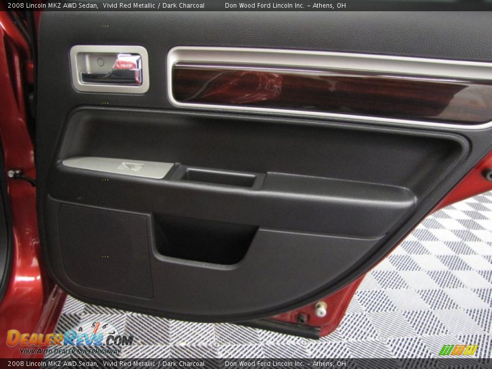 2008 Lincoln MKZ AWD Sedan Vivid Red Metallic / Dark Charcoal Photo #15