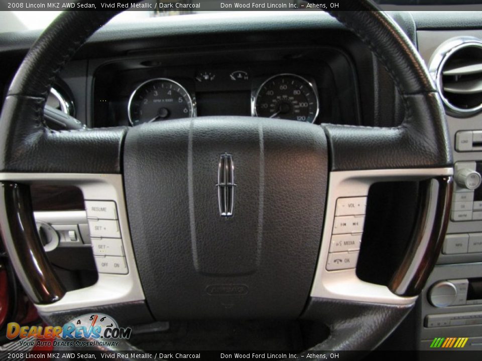 2008 Lincoln MKZ AWD Sedan Steering Wheel Photo #17