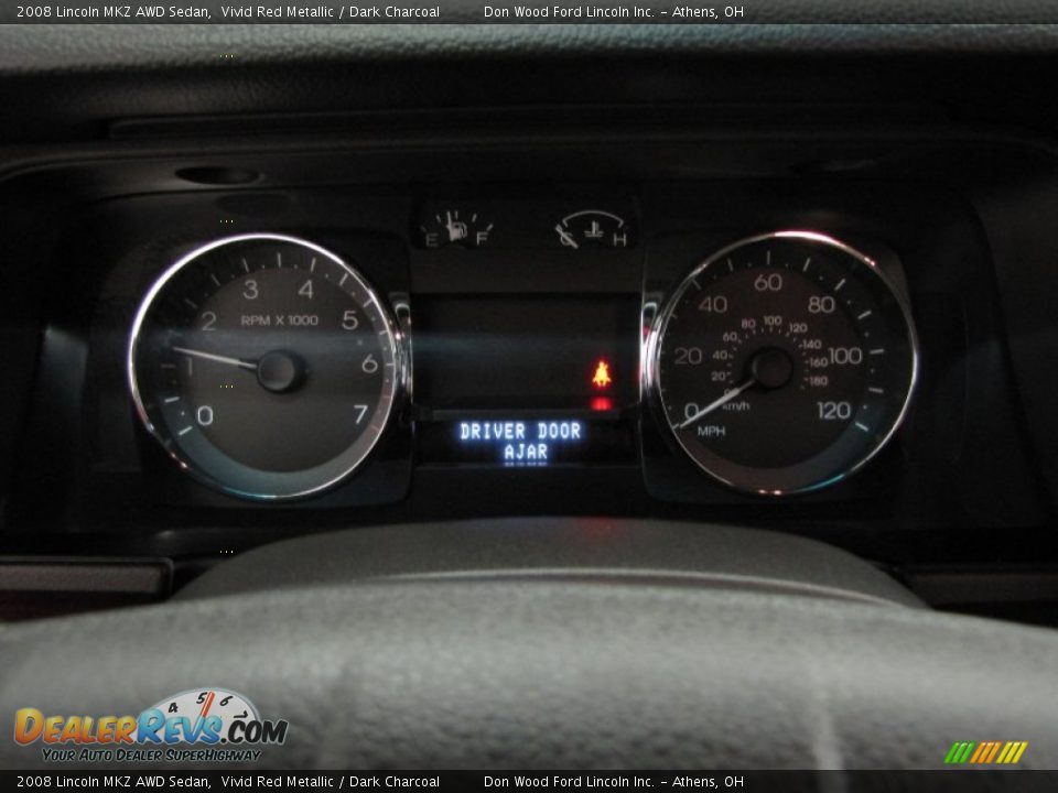 2008 Lincoln MKZ AWD Sedan Vivid Red Metallic / Dark Charcoal Photo #21
