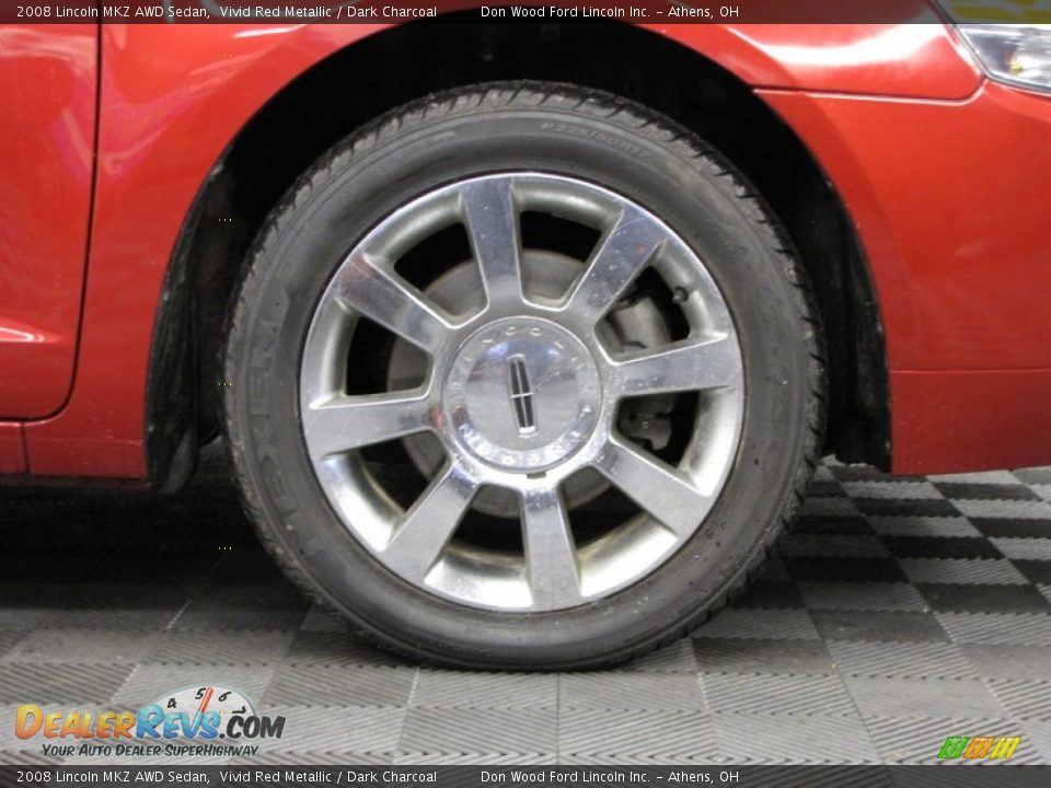 2008 Lincoln MKZ AWD Sedan Vivid Red Metallic / Dark Charcoal Photo #29