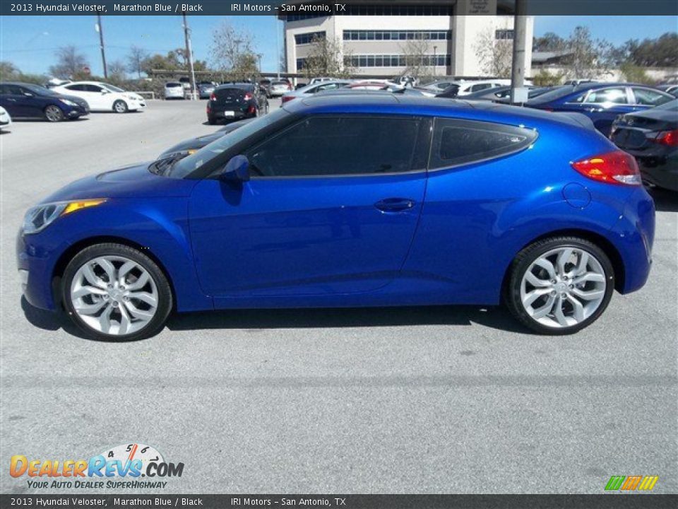 Marathon Blue 2013 Hyundai Veloster  Photo #3