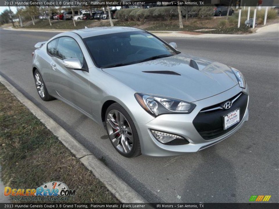 2013 Hyundai Genesis Coupe 3.8 Grand Touring Platinum Metallic / Black Leather Photo #8