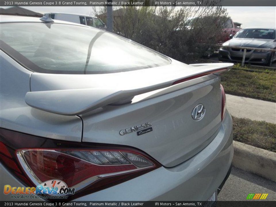 2013 Hyundai Genesis Coupe 3.8 Grand Touring Platinum Metallic / Black Leather Photo #13