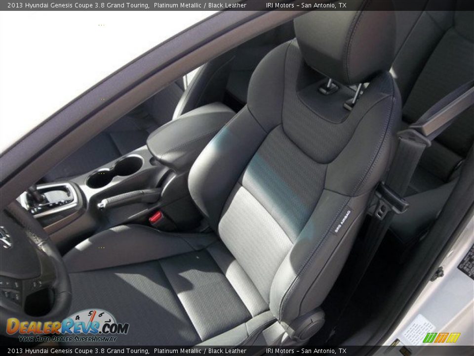 2013 Hyundai Genesis Coupe 3.8 Grand Touring Platinum Metallic / Black Leather Photo #15