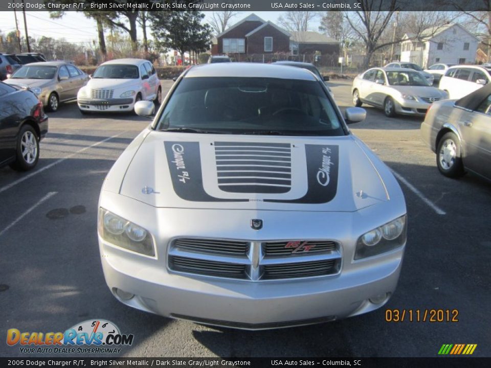 2006 Dodge Charger R/T Bright Silver Metallic / Dark Slate Gray/Light Graystone Photo #2