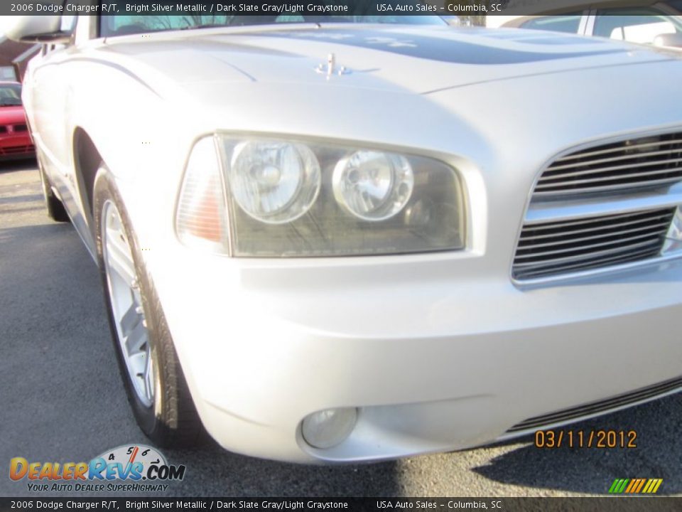 2006 Dodge Charger R/T Bright Silver Metallic / Dark Slate Gray/Light Graystone Photo #4