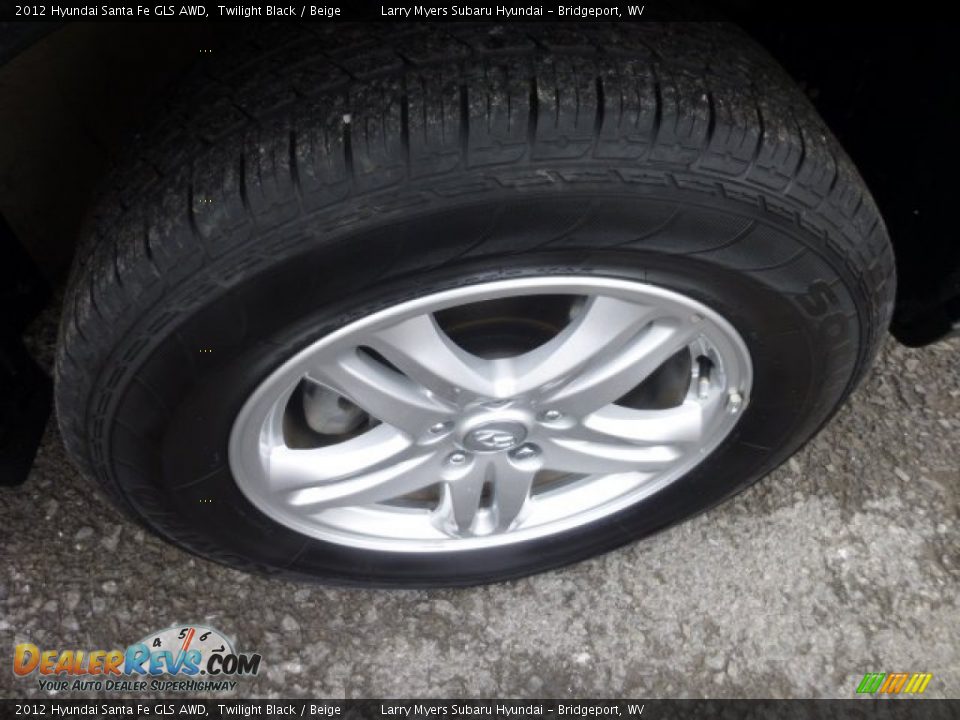 2012 Hyundai Santa Fe GLS AWD Twilight Black / Beige Photo #9