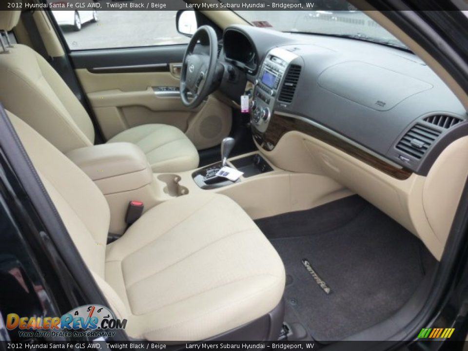 2012 Hyundai Santa Fe GLS AWD Twilight Black / Beige Photo #10