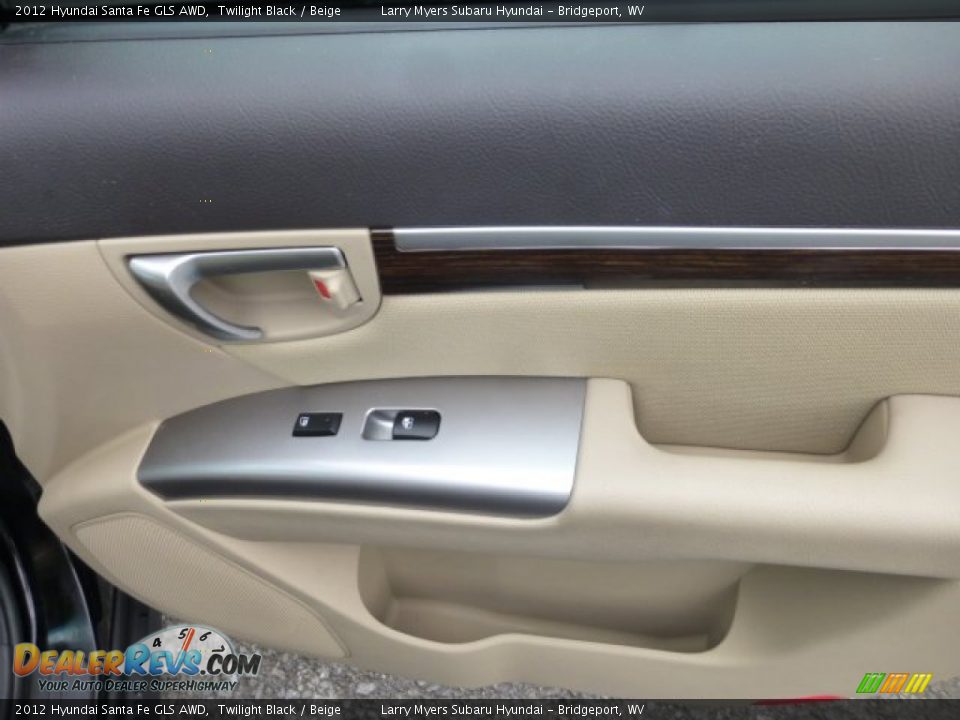 2012 Hyundai Santa Fe GLS AWD Twilight Black / Beige Photo #11
