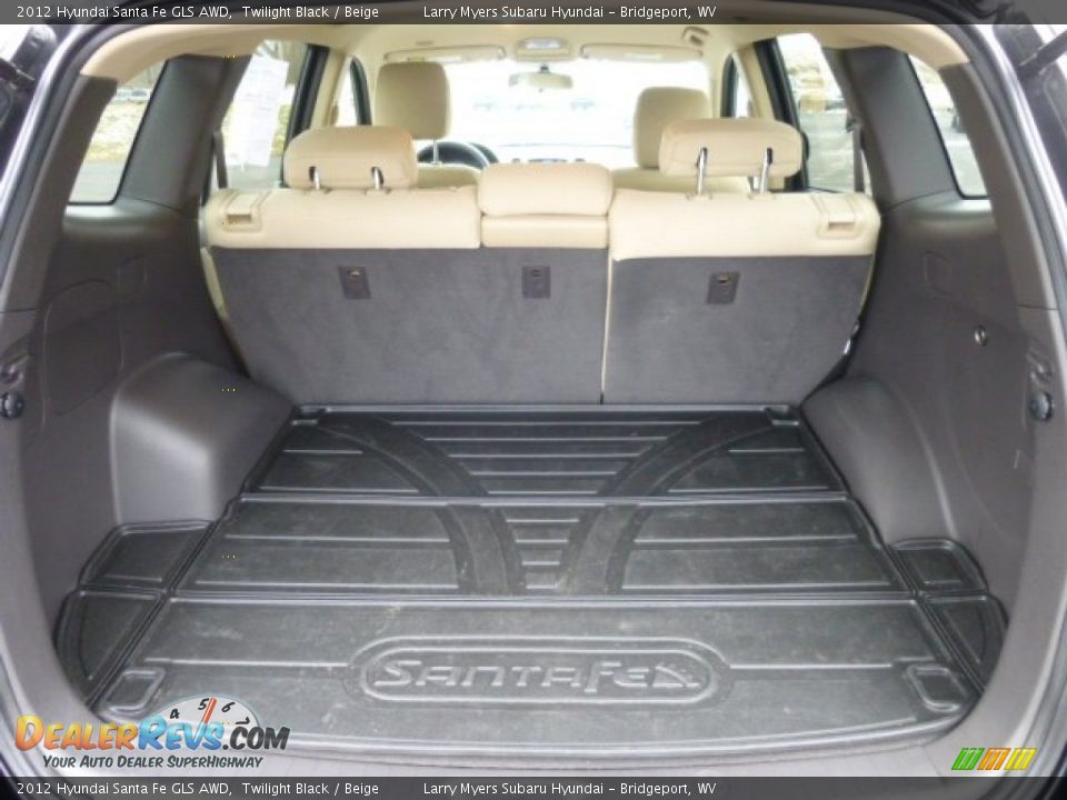2012 Hyundai Santa Fe GLS AWD Twilight Black / Beige Photo #13