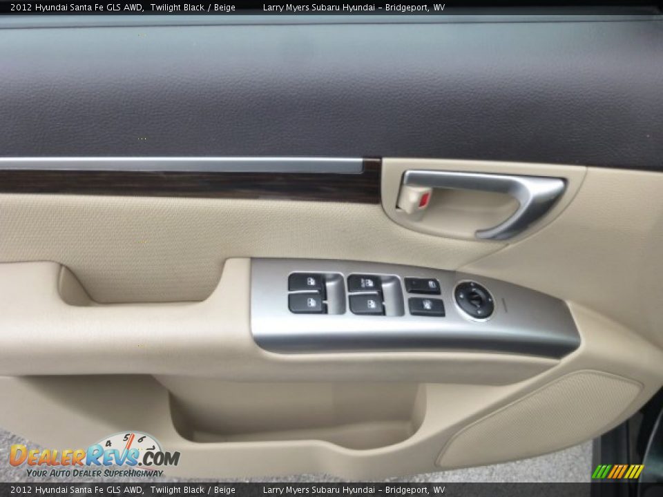 2012 Hyundai Santa Fe GLS AWD Twilight Black / Beige Photo #18