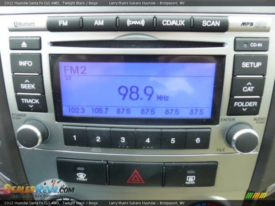 2012 Hyundai Santa Fe GLS AWD Twilight Black / Beige Photo #19