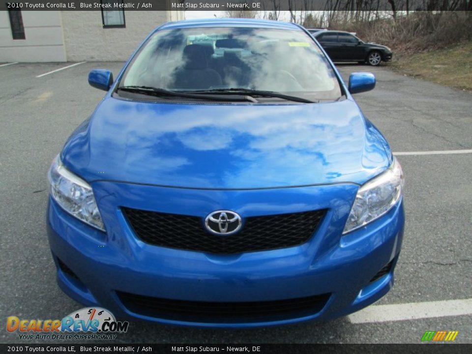 2010 Toyota Corolla LE Blue Streak Metallic / Ash Photo #3