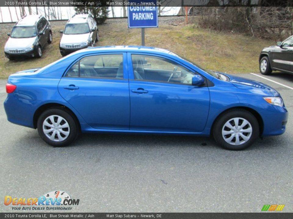 2010 Toyota Corolla LE Blue Streak Metallic / Ash Photo #5