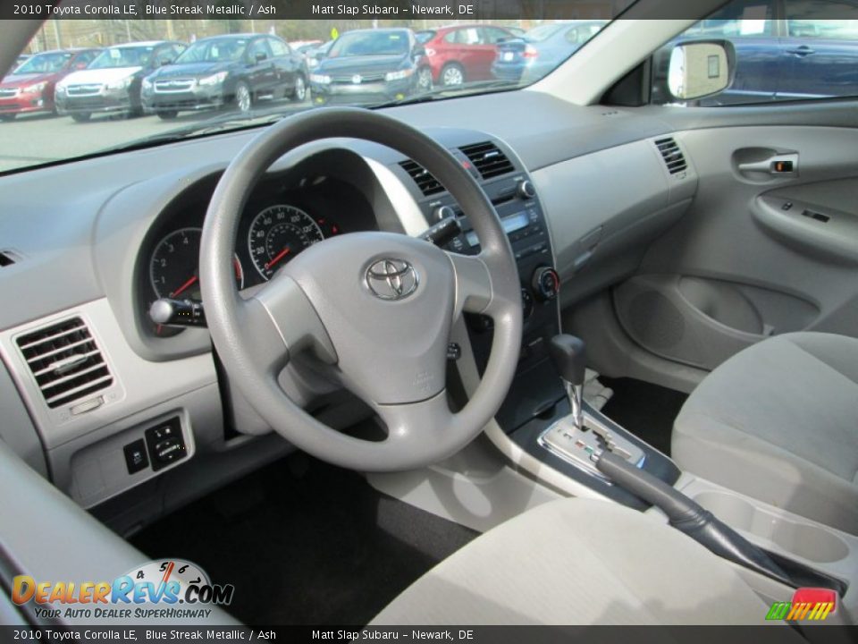 2010 Toyota Corolla LE Blue Streak Metallic / Ash Photo #10