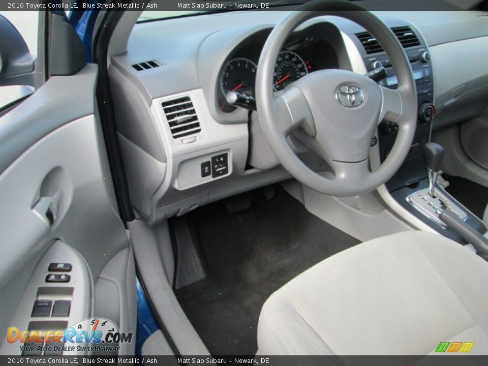 2010 Toyota Corolla LE Blue Streak Metallic / Ash Photo #11