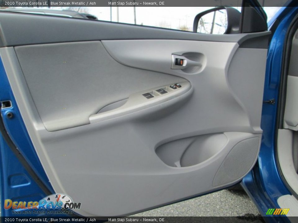 2010 Toyota Corolla LE Blue Streak Metallic / Ash Photo #12