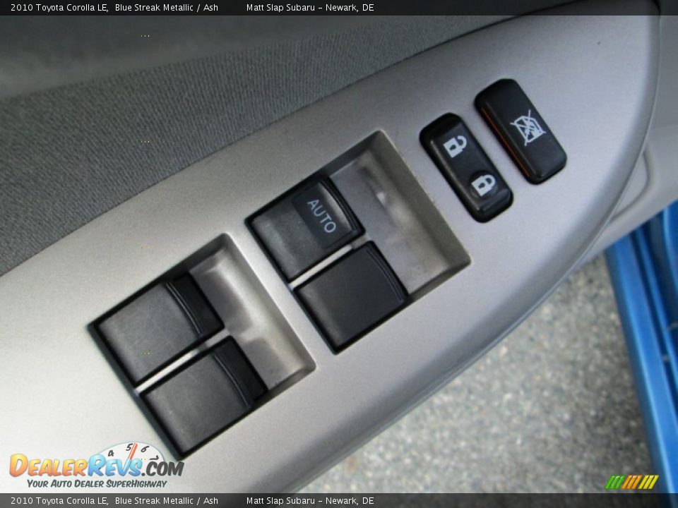 2010 Toyota Corolla LE Blue Streak Metallic / Ash Photo #13