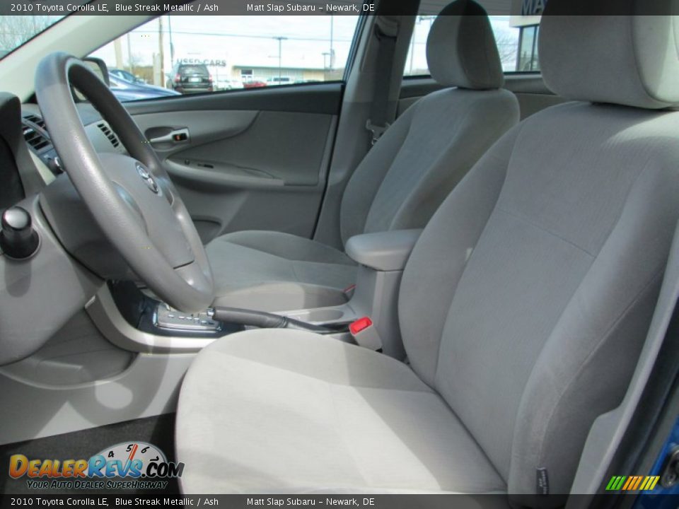 2010 Toyota Corolla LE Blue Streak Metallic / Ash Photo #14