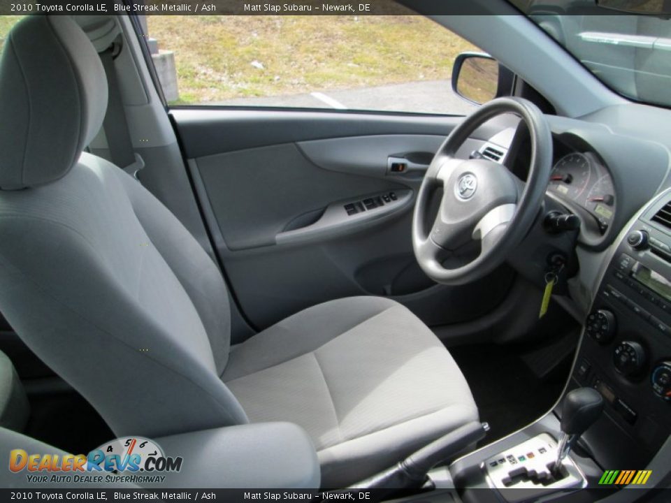 2010 Toyota Corolla LE Blue Streak Metallic / Ash Photo #15