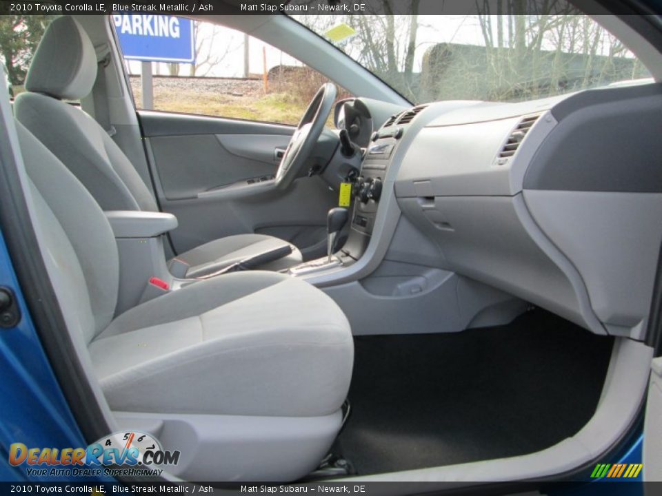 2010 Toyota Corolla LE Blue Streak Metallic / Ash Photo #16