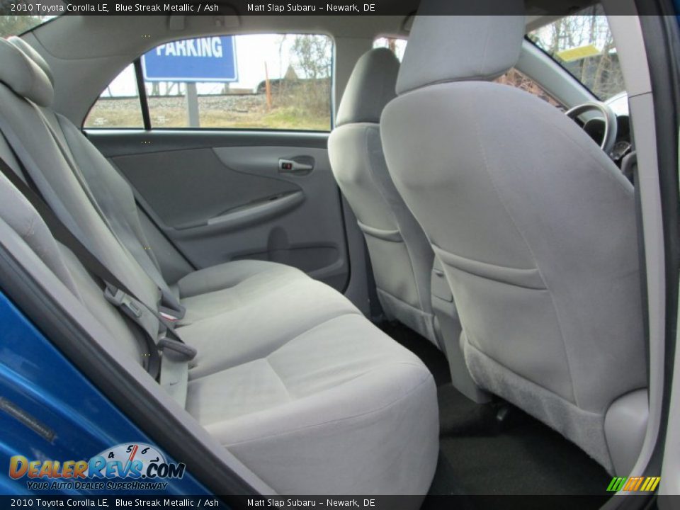2010 Toyota Corolla LE Blue Streak Metallic / Ash Photo #17