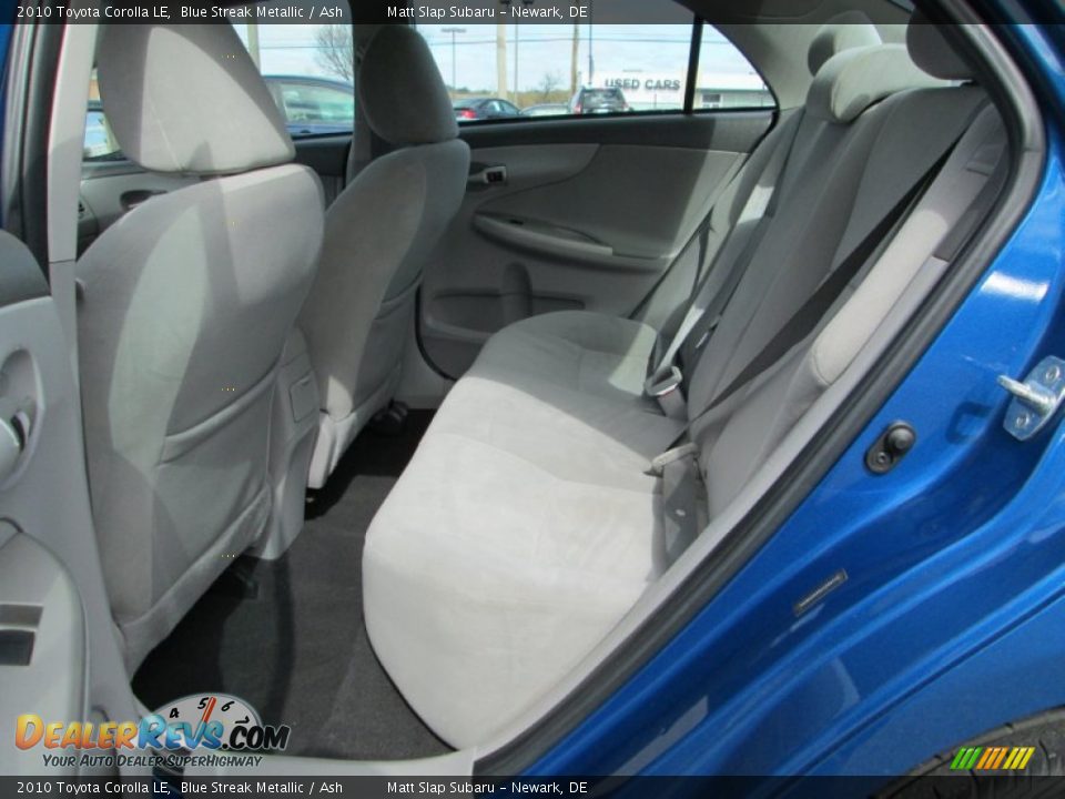 2010 Toyota Corolla LE Blue Streak Metallic / Ash Photo #19