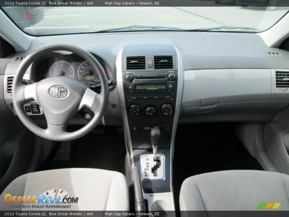 2010 Toyota Corolla LE Blue Streak Metallic / Ash Photo #20