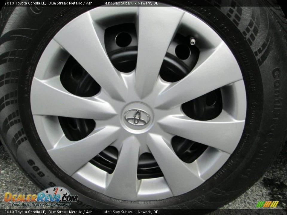 2010 Toyota Corolla LE Blue Streak Metallic / Ash Photo #21