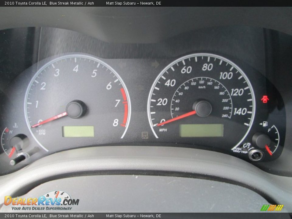 2010 Toyota Corolla LE Blue Streak Metallic / Ash Photo #25