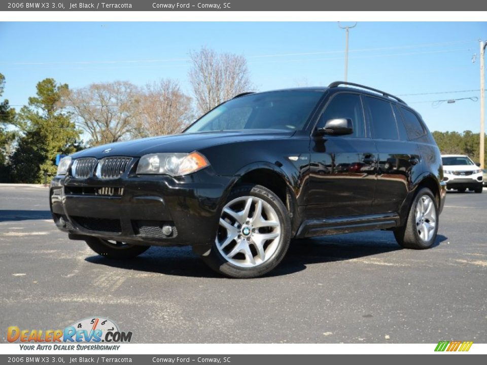 2006 BMW X3 3.0i Jet Black / Terracotta Photo #1