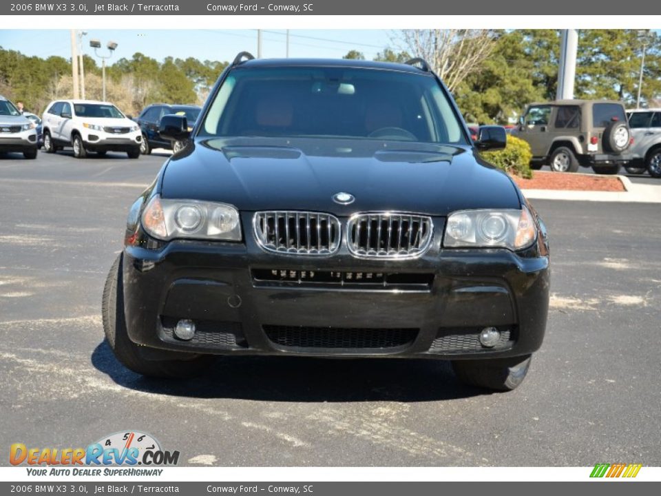 2006 BMW X3 3.0i Jet Black / Terracotta Photo #2