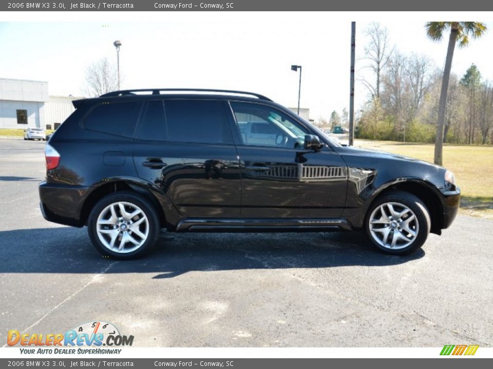 2006 BMW X3 3.0i Jet Black / Terracotta Photo #4