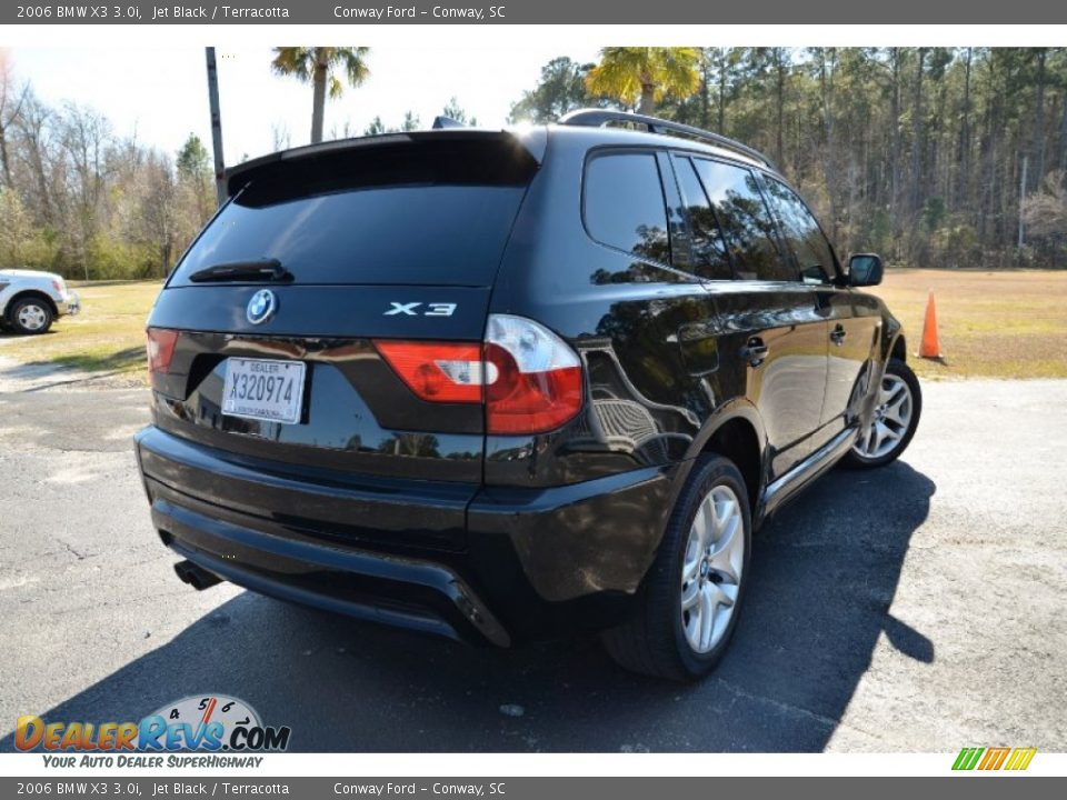 2006 BMW X3 3.0i Jet Black / Terracotta Photo #5