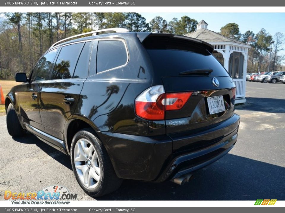 2006 BMW X3 3.0i Jet Black / Terracotta Photo #7