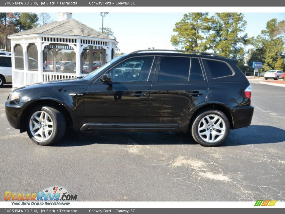 2006 BMW X3 3.0i Jet Black / Terracotta Photo #8