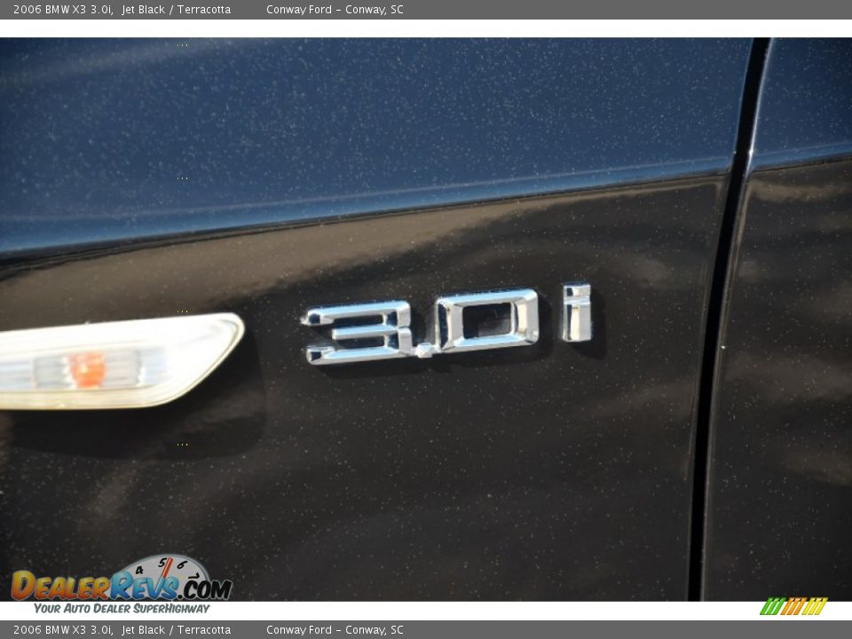 2006 BMW X3 3.0i Jet Black / Terracotta Photo #9