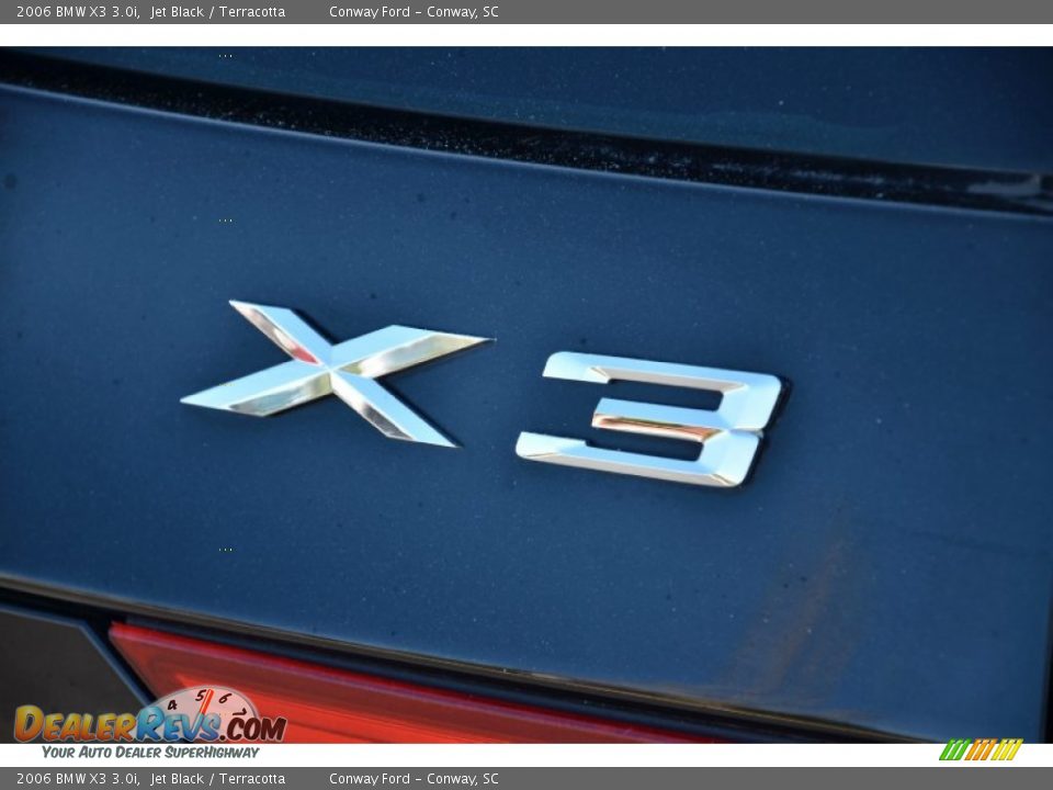 2006 BMW X3 3.0i Jet Black / Terracotta Photo #10