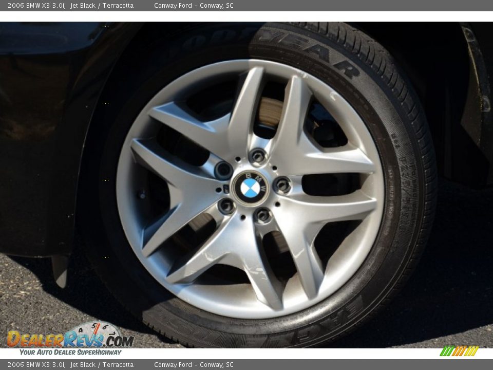 2006 BMW X3 3.0i Jet Black / Terracotta Photo #11