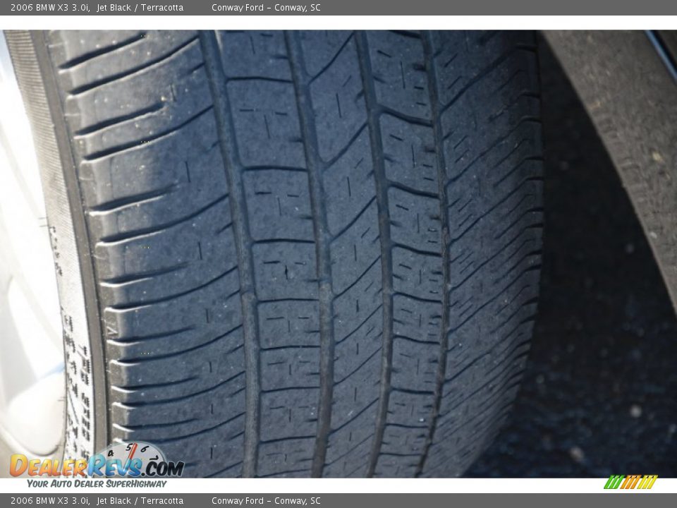 2006 BMW X3 3.0i Jet Black / Terracotta Photo #12