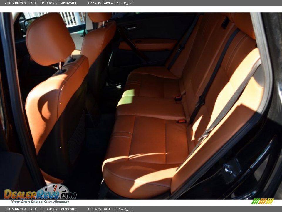 2006 BMW X3 3.0i Jet Black / Terracotta Photo #14