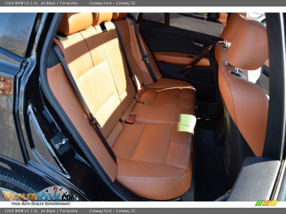 2006 BMW X3 3.0i Jet Black / Terracotta Photo #18