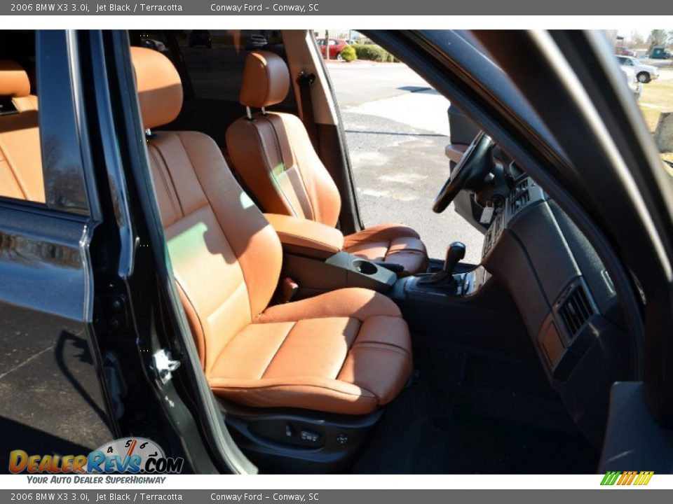 2006 BMW X3 3.0i Jet Black / Terracotta Photo #19