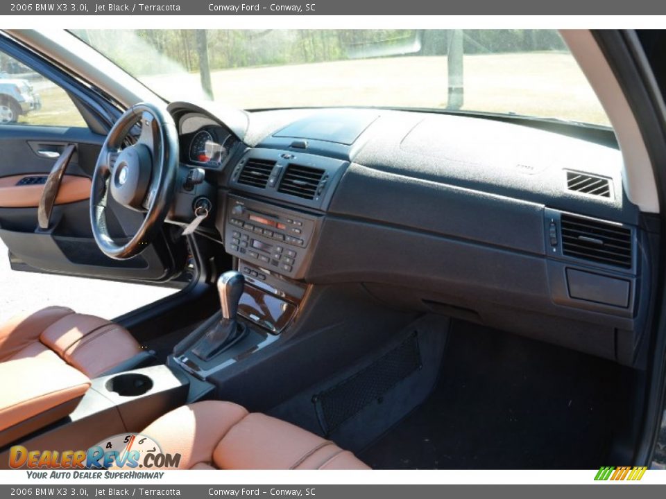2006 BMW X3 3.0i Jet Black / Terracotta Photo #20